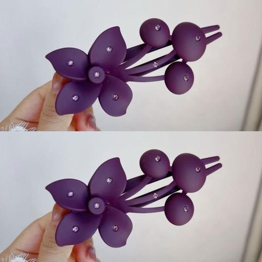 【买一送一】新款樱桃抓夹发夹女盘发水钻发卡子大号鸭嘴夹 商品图2