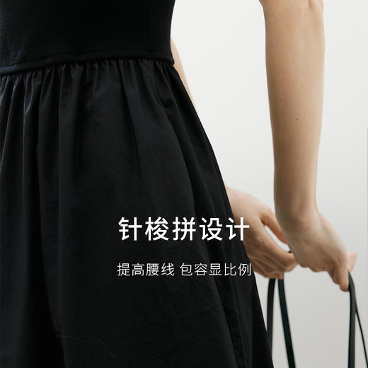 【商场同款】麦檬夏三醋酸针梭拼接连衣裙5F4192331 商品图1