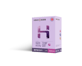 花尼熊医护级羽柔零感系列夜用卫生巾360mm 6片