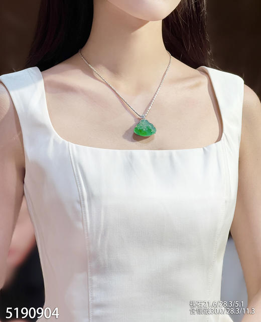 高冰种飘翠佛公吊坠【5190904】具体价格微信咨询 商品图4