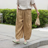 绽放199朵/休闲裤大口袋苎麻宽松休闲裤文艺复古简约百搭阔腿裤 商品缩略图0