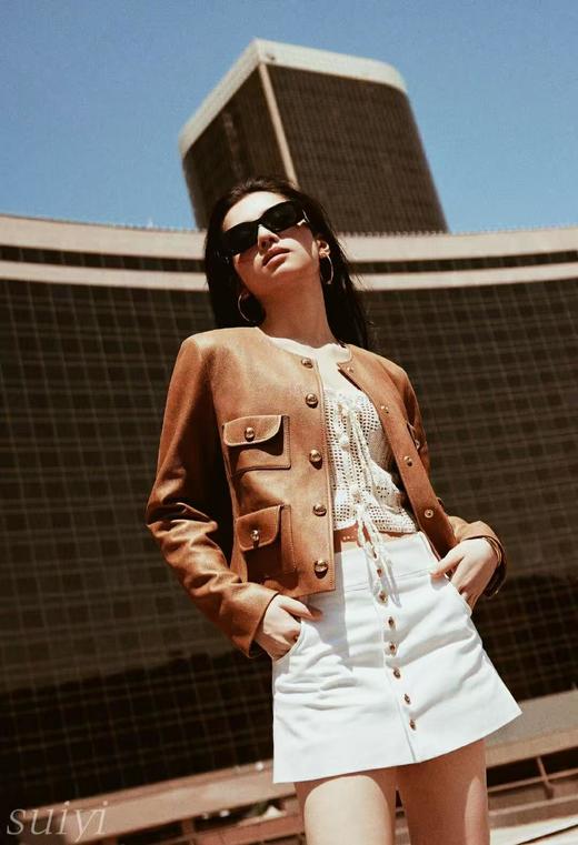 赛琳 24Triomphe 黑框银色LOGO张婧怡同款墨镜（JH） 商品图4