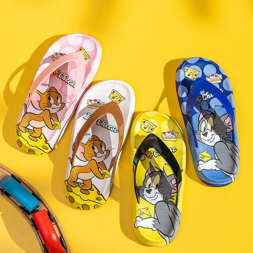 立减20【猫和老鼠儿童人字拖】新款男童居家 女童凉拖鞋沙滩鞋-QQ#异业福利 商品图3