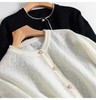 小香风钉珍珠羊冰丝提花针织开衫 商品缩略图12