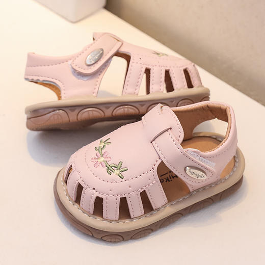 【品牌直供】小咪卡 宝宝叫叫凉鞋夏儿童鞋子宝宝鞋学步鞋软底防滑0-2岁男女婴儿鞋16-20 商品图2