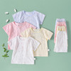 新款婴儿夏季烧花凉感短袖短裤套装新生儿睡衣男女宝宝外出服 商品缩略图1