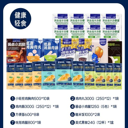 【鲨鱼菲特-推荐】健康轻食套餐2009g到手62袋 商品图1