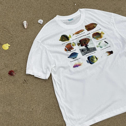 CryingCenter seaclub热带鱼图鉴趣味T恤短袖微透 哭喊中心 商品图2