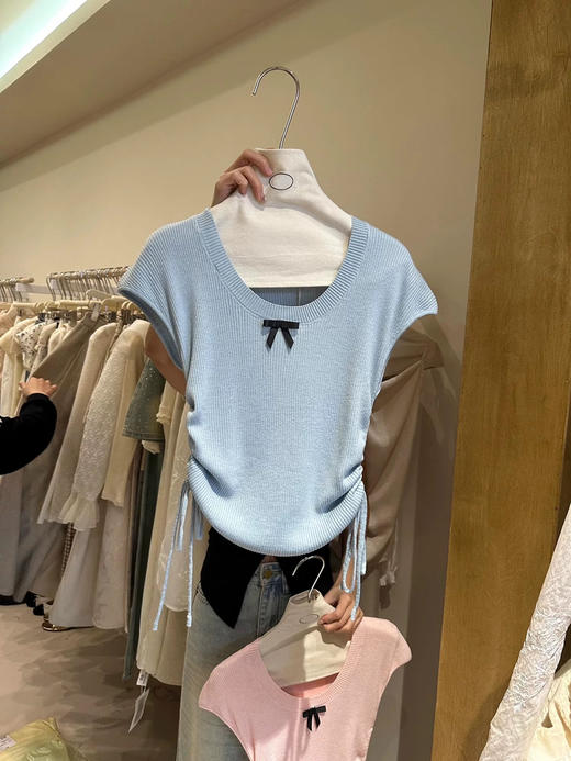 奶蓝色小飞袖蝴蝶 商品图1