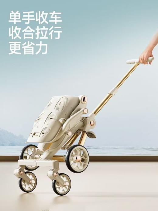 飞鸽遛娃神器轻便折叠双向减震景观手推车 商品图3