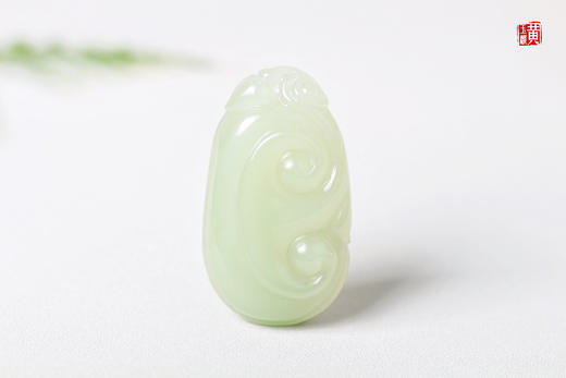 和田晴水玉【如意】吊坠 配精美挂绳 商品图1