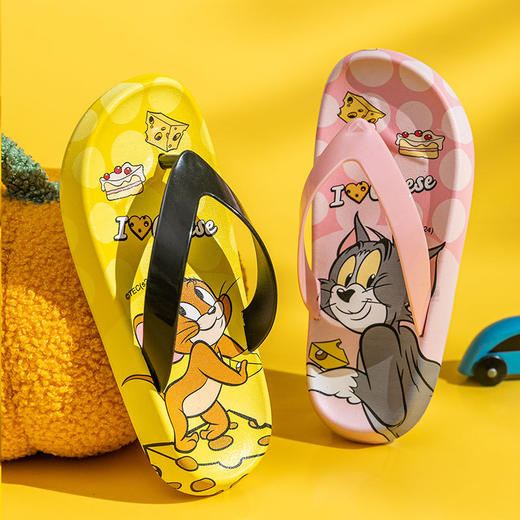 立减20【猫和老鼠儿童人字拖】新款男童居家 女童凉拖鞋沙滩鞋-QQ#异业福利 商品图1