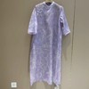 【线上专属】斜襟连衣裙(24707755紫薄汗) 商品缩略图0