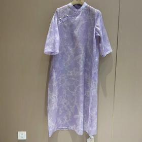 【线上专属】斜襟连衣裙(24707755紫薄汗)