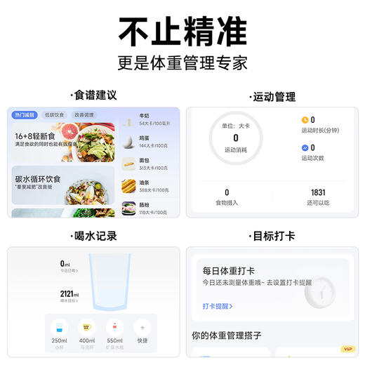 云康宝八电极体脂秤减肥专用专业体脂磅电子称体重秤健身房体测仪 商品图4