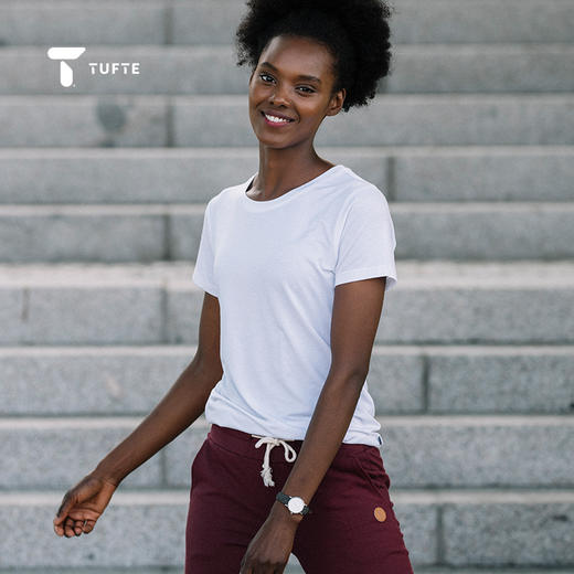 TUFTE 女士超软圆领T恤 商品图4
