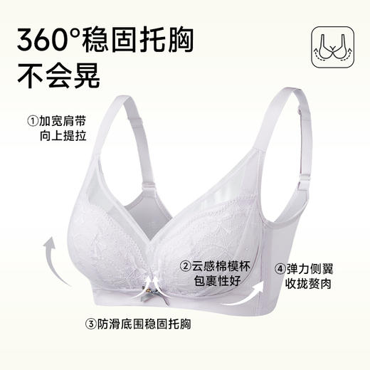 美季美优B星落系列云感棉杯文胸 商品图3
