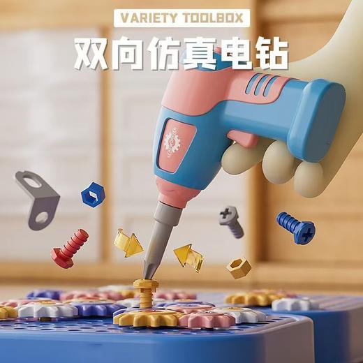 儿童全套diy摩天轮拼装拧螺丝钉玩具电钻组装玩具拆卸 商品图3