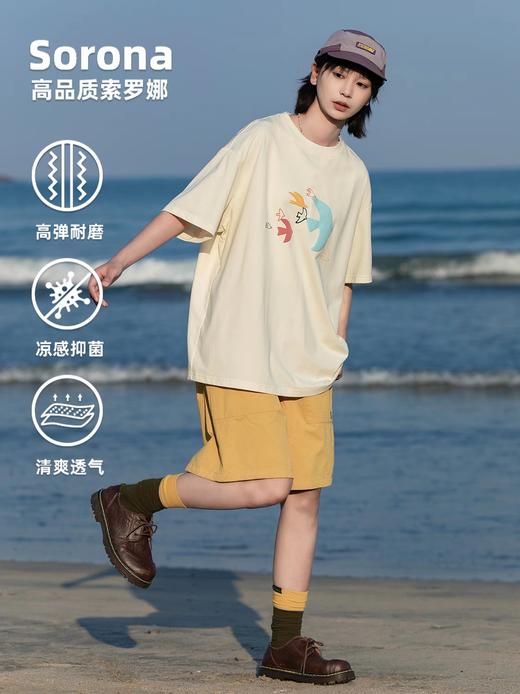 早乙女惠子saotome/STMDX252173/群鸟索罗娜短袖T恤 商品图1