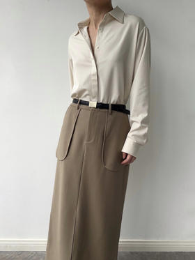 DONSEE10｜DS10AW2436 白色简约质感衬衫