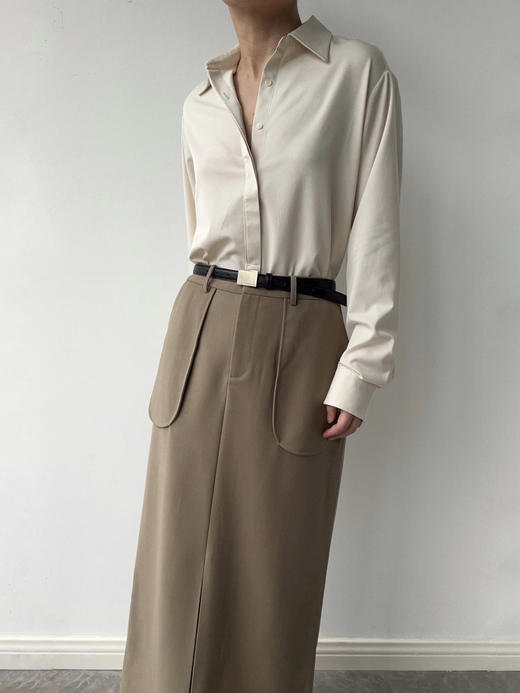 DONSEE10｜DS10AW2436 白色简约质感衬衫 商品图0