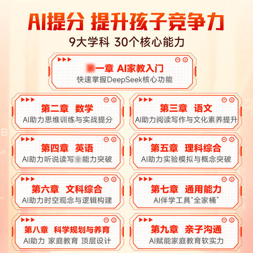 DeepSeek助力学科突破图 AI驱动的中小学个性化学习指南 9大学科 智能辅导 商品图1