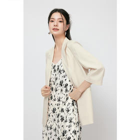 【商场同款】诗凡黎白色职业感西装2025春新款气质外套3F4510611