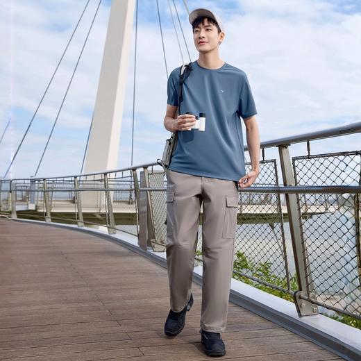 【无缝/高弹/凉感】柒牌男士短袖T恤2025夏季新款休闲百搭体恤衫128T72170 商品图3