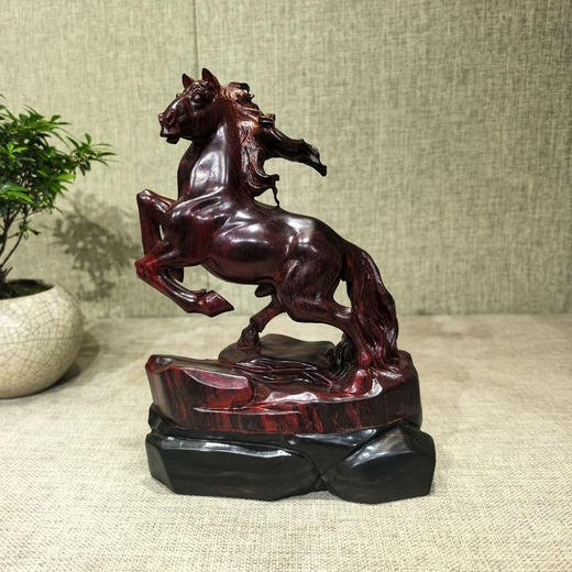 大号马到成功°小叶紫檀摆件 商品图0