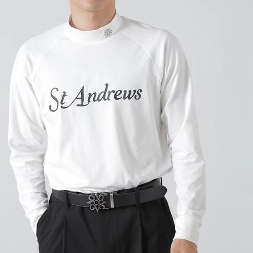 St ANDREWS 高尔夫男士 24秋季 弹性 吸汗半高领长袖 商品图0