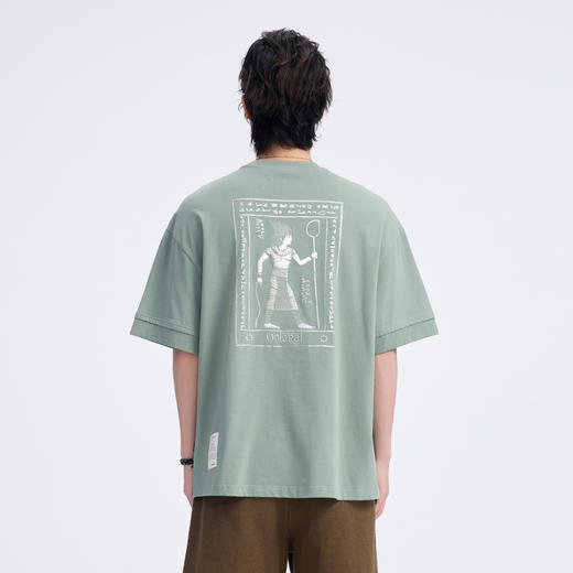 ONIARAI/鬼洗 恩嫩塔尔西罗纹袖口宽松T恤 A840015 商品图2