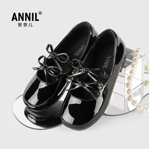 ANNIL/安奈儿女童学院风公主魔术贴表演舞蹈鞋2025夏款HG5301397 商品图1