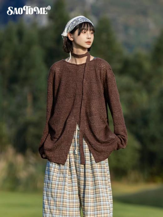 早乙女惠子saotome/STMCX251053/重工肌理蕾丝罩衫(含领带) 商品图1
