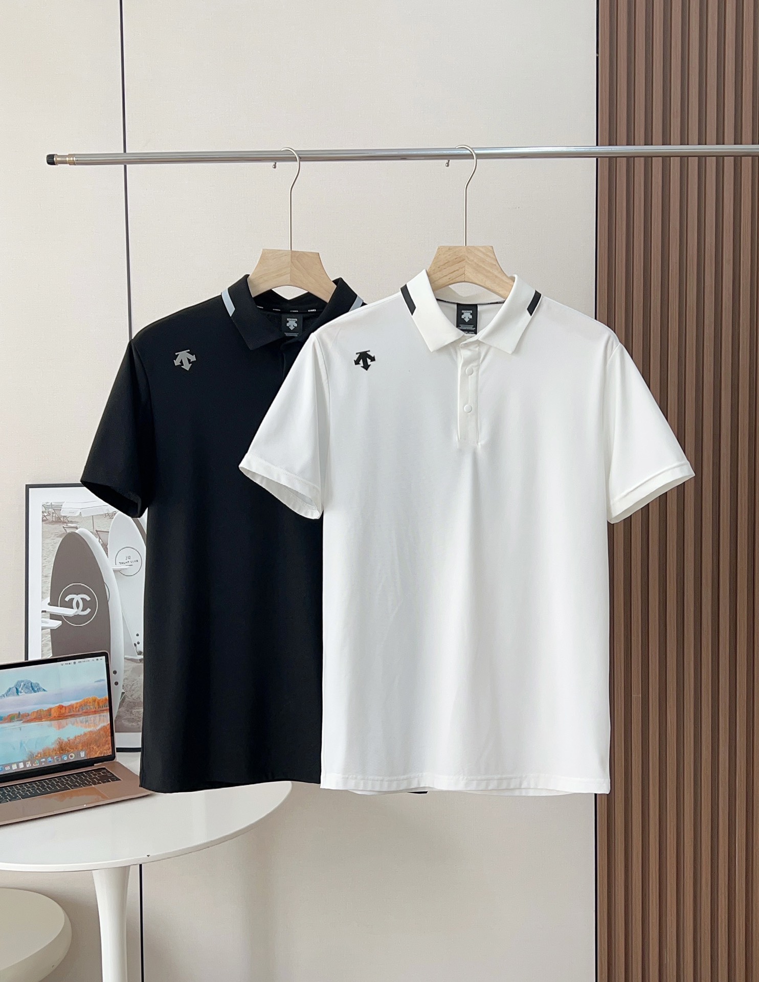 点此购买 迪桑特夏季男士冰丝速干短袖Polo衫 qk 315955