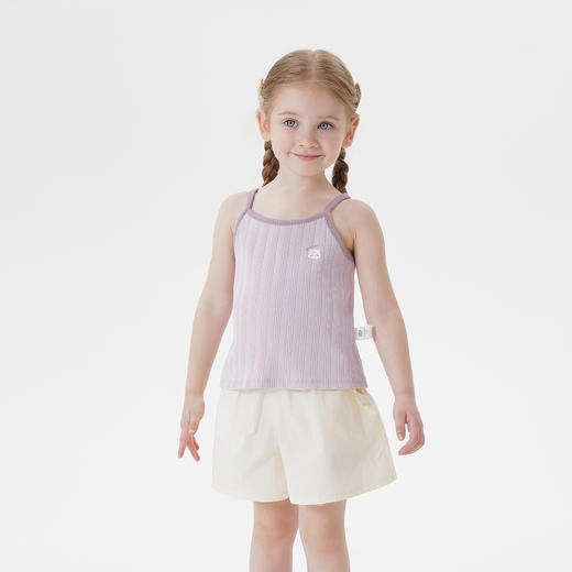 马克珍妮女童夏日透气弹力背心吊带宝宝上衣2025年夏装新款550736 商品图1