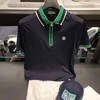 G家男士新款撞色拉链短袖polo吸湿排汗商务休闲都可M222115 商品缩略图0