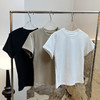 官网1400！亚*山大王同款正肩3D剪裁螺纹领圆领简约纯色棉质T恤 柔软舒弹修身透气女士短袖上衣 商品缩略图4