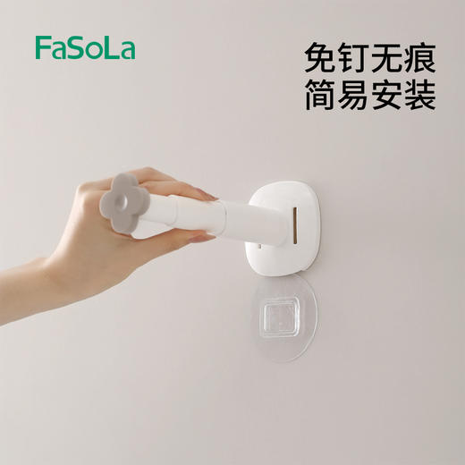 FaSoLa衣架收纳神器家用免打孔阳台壁挂放衣架置物架收纳架挂衣架晾衣架 商品图6