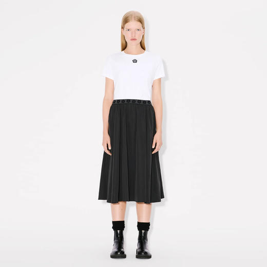 KENZO 高田贤三 女士博克花2.0”徽标刺绣棉质圆领短袖T恤 白色 FF52 TS159 4SO 01 商品图3