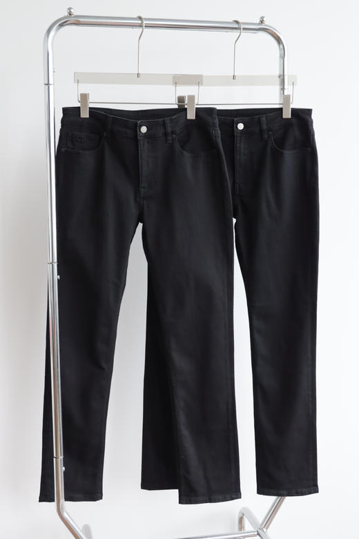 E@新款黑色小直筒休闲牛仔裤 NZK239 商品图4