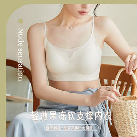 第二件0元！夏日の随身“小空调”『小凉风果冻云感内衣』 超薄“冰皮”面料 上身无穿感 加高侧比 轻盈裸感 聚拢上托