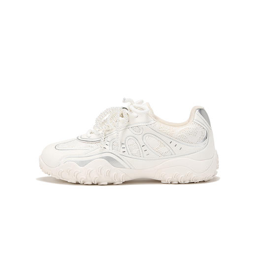 现货牛皮新色来啦！2025月牙底内增高蕾丝珍珠休闲德训鞋女阿甘鞋！ 商品图5