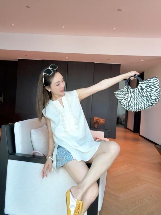 PIANAI冷小姐# 真丝亚麻简约无袖侧开叉上衣 商品图1