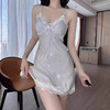 【超美银蝶❗️缎面冰丝性感睡衣】撩人又舒适，谁穿都好看！女士吊带睡裙蕾丝花边春夏季薄款仿真丝绸居家服 商品缩略图0