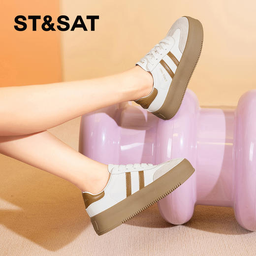 星期六美式复古T头厚底阿甘鞋SSC1112918 商品图5