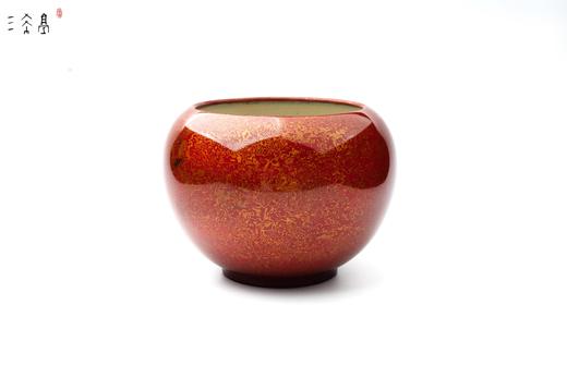 三希堂  流霞系列  中国红大漆建水 商品图0