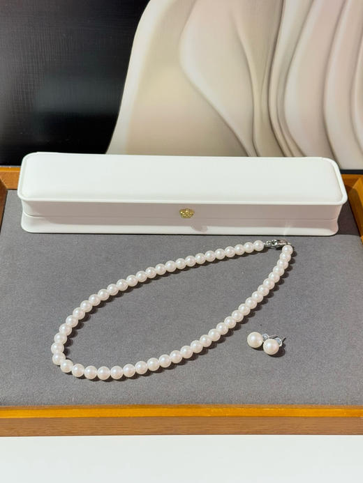 施华洛珍珠项链&耳钉 商品图2
