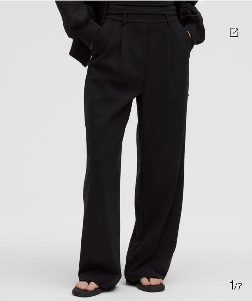 LULU 春夏薄款女士高腰阔腿裤 Z-15213 商品图4