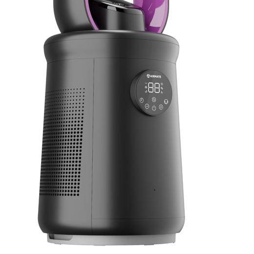 艾美特（AIRMATE）32档风速负离子、HEPA滤网、UV紫外线杀菌AI智能感温无叶扇CE-SRUI6 商品图6