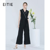 EITIE爱特爱女装春季白色线条拼接时尚V领无袖连体裤长裤5707436 商品缩略图0